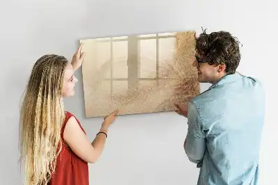 Lavagna magnetica per disegnare con motivo a foglie astratte