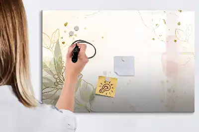 Lavagna magnetica per scrivere motivo astrazione pastello