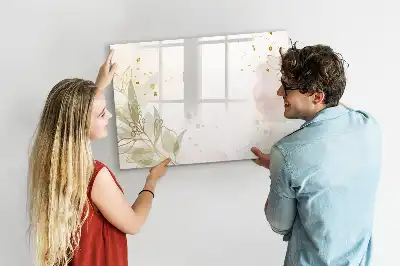 Lavagna magnetica per scrivere motivo astrazione pastello