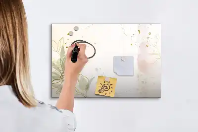 Lavagna magnetica per scrivere motivo astrazione pastello