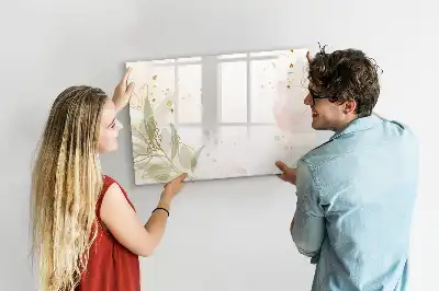 Lavagna magnetica per scrivere motivo astrazione pastello