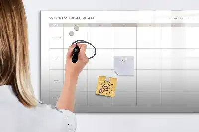 Lavagna magnetica per scrivere design minimalista per menu
