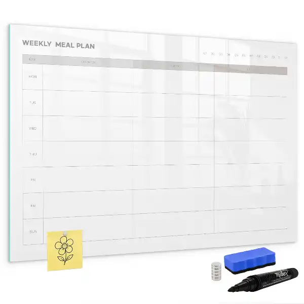 Lavagna magnetica per disegnare modello menu semplice