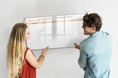 Lavagna magnetica per scrivere pianificatore settimanale dei pasti
