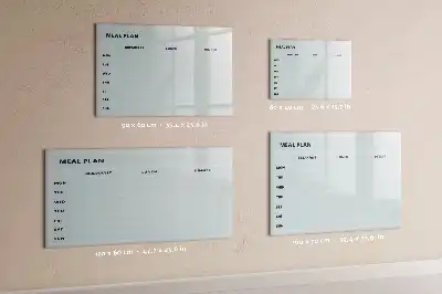 Lavagna magnetica per pianificazione pasti colore pastello