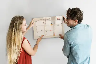 Lavagna magnetica per scrivere pianificatore settimanale