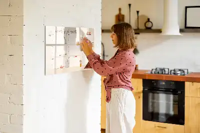 Lavagna magnetica per scrivere pianificatore settimanale