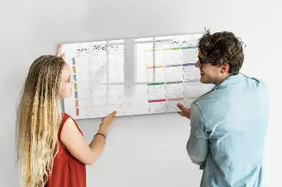 Lavagna magnetica per disegnare con pianificatore per menu settimanale