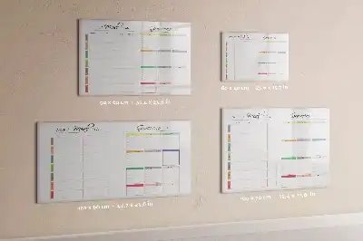 Lavagna magnetica per disegnare con pianificatore per menu settimanale