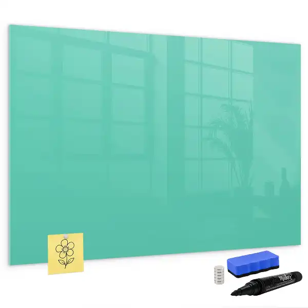 Lavagna magnetica per scrivere colore turchese