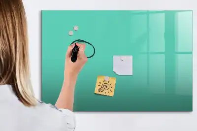 Lavagna magnetica per scrivere colore turchese