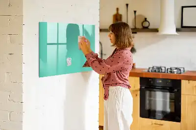 Lavagna magnetica per scrivere colore turchese