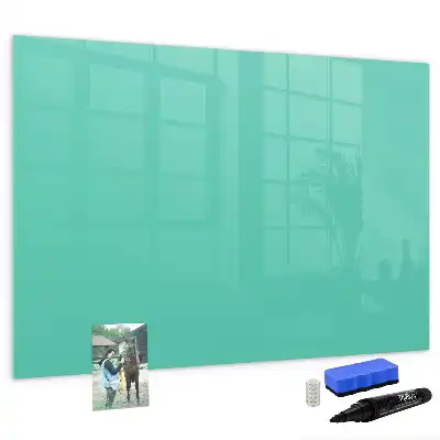 Lavagna magnetica per scrivere colore turchese