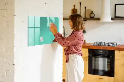 Lavagna magnetica per scrivere colore turchese
