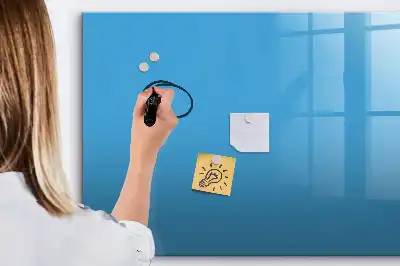 Lavagna magnetica per disegnare azzurra