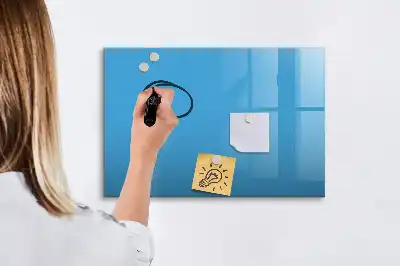 Lavagna magnetica per disegnare azzurra