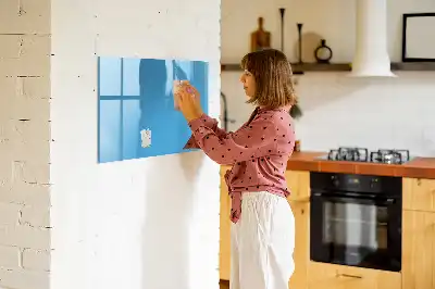 Lavagna magnetica per disegnare azzurra