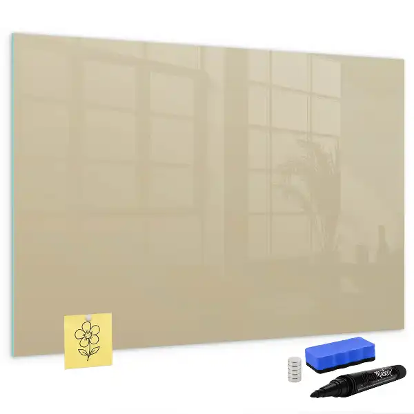 Lavagna magnetica per scrivere di colore beige