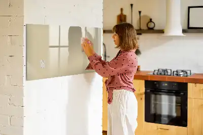 Lavagna magnetica per scrivere di colore beige