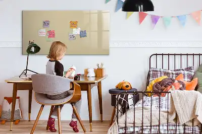 Lavagna magnetica per scrivere di colore beige