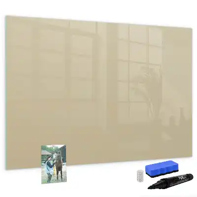 Lavagna magnetica per scrivere di colore beige