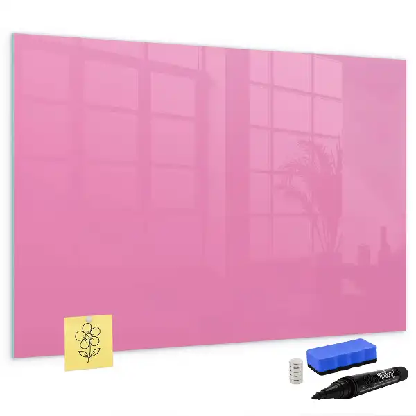 Lavagna magnetica per scrivere rosa