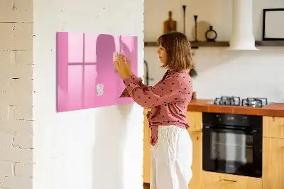Lavagna magnetica per scrivere rosa
