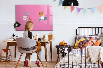 Lavagna magnetica per scrivere rosa