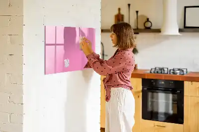 Lavagna magnetica per scrivere rosa