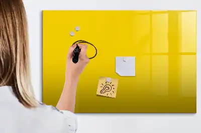 Lavagna magnetica per disegnare di colore giallo chiaro