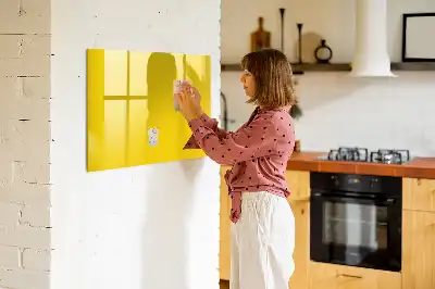 Lavagna magnetica per disegnare di colore giallo chiaro