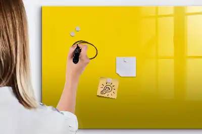 Lavagna magnetica per disegnare di colore giallo chiaro
