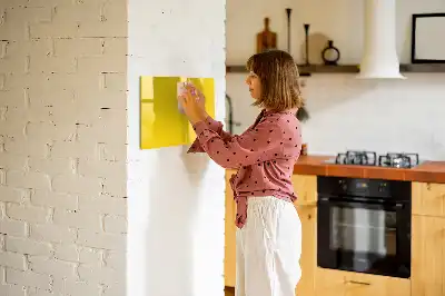 Lavagna magnetica per disegnare di colore giallo chiaro