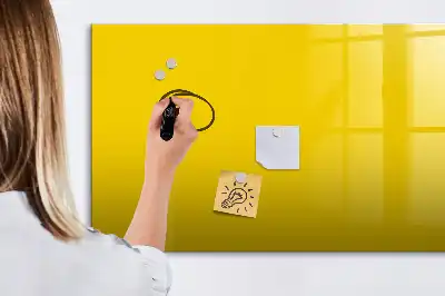 Lavagna magnetica per disegnare di colore giallo chiaro