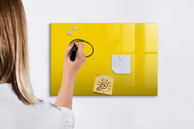 Lavagna magnetica per disegnare di colore giallo chiaro
