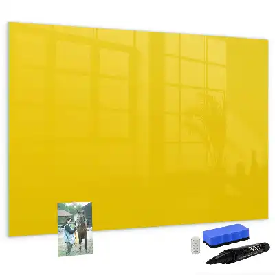 Lavagna magnetica per disegnare di colore giallo chiaro