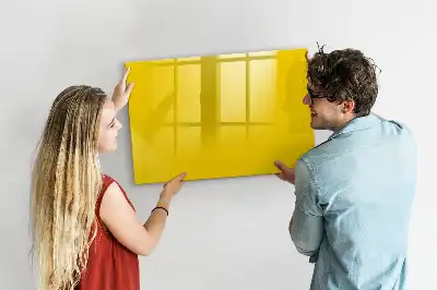 Lavagna magnetica per disegnare di colore giallo chiaro