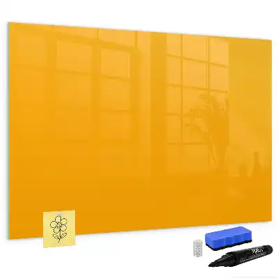 Lavagna magnetica per scrivere di colore giallo oro