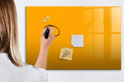 Lavagna magnetica per scrivere di colore giallo oro