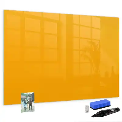 Lavagna magnetica per scrivere di colore giallo oro