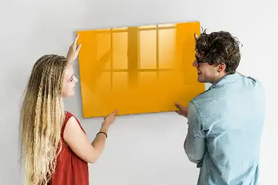 Lavagna magnetica per scrivere di colore giallo oro