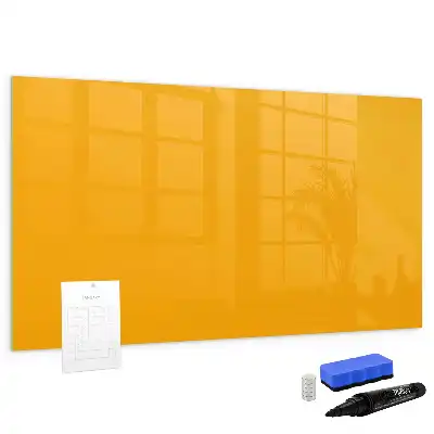 Lavagna magnetica per scrivere di colore giallo oro