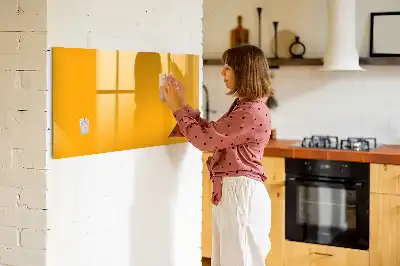 Lavagna magnetica per scrivere di colore giallo oro
