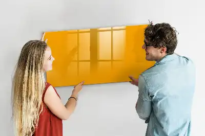 Lavagna magnetica per scrivere di colore giallo oro