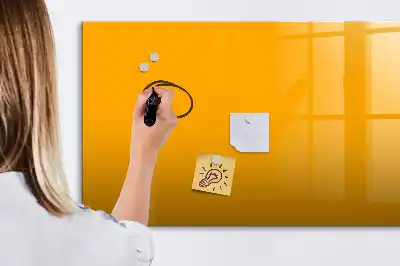 Lavagna magnetica per scrivere di colore giallo oro