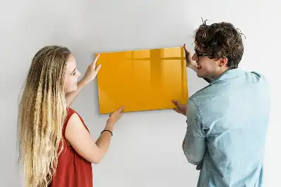 Lavagna magnetica per scrivere di colore giallo oro