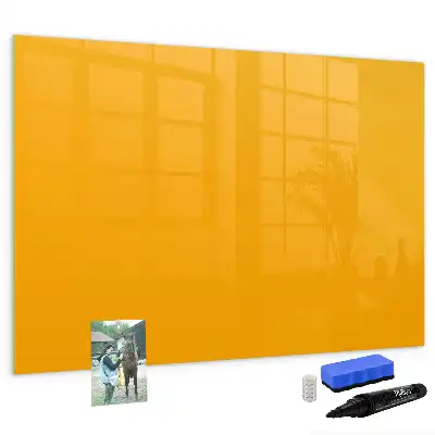 Lavagna magnetica per scrivere di colore giallo oro