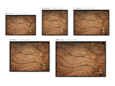 Lavagna magnetica con cornice nera Texture del legno screpolato
