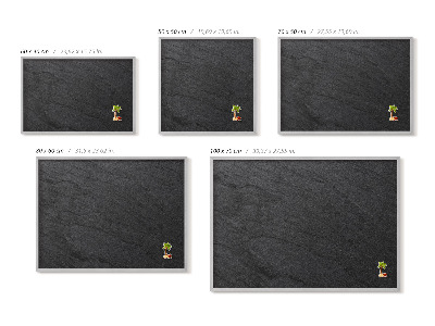 Lavagna magnetica con cornice argentata Texture muro di pietra