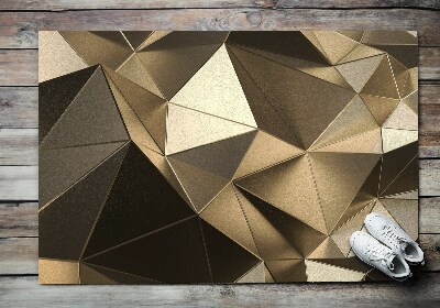 Tappeto per ingresso moderno Pattern d'oro